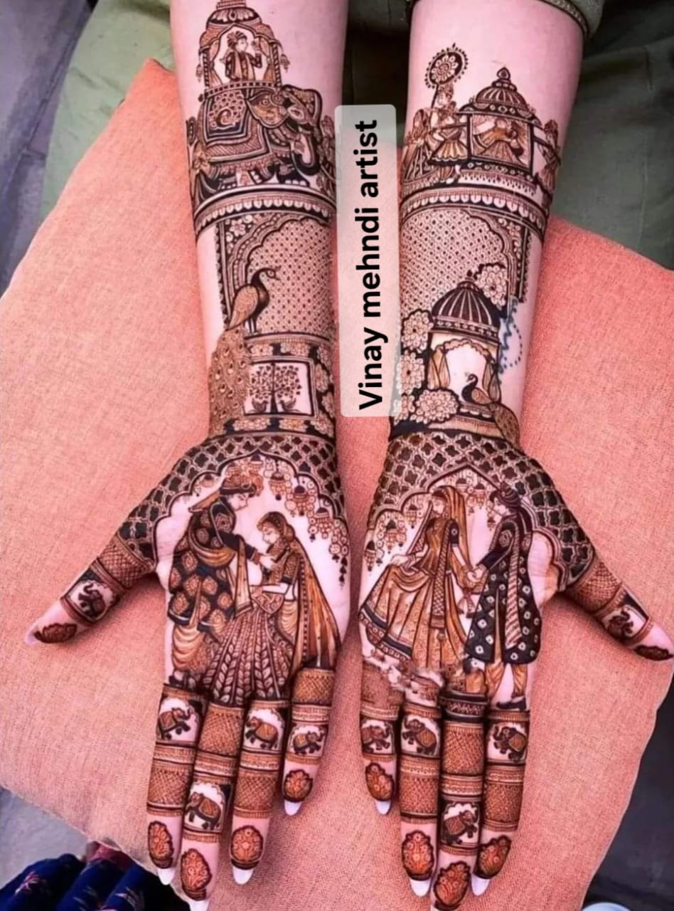 vinay mehandi artist bridal image